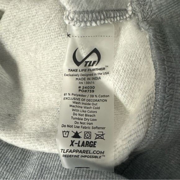 New Men’s TLF Vital Oversized Hoodie. Sz XL $58 - Picture 5 of 8